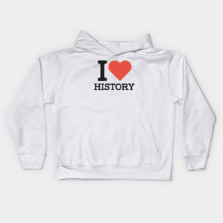 I Love History Kids Hoodie